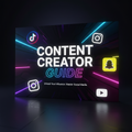 Content Creator Guide cover with TikTok, Instagram, Snapchat and YouTube logos